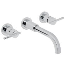 Mezcladora cromo de pared para lavabo, FOSET ELEMENT