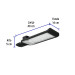Luminario suburbano LED 50 W 6500 K, plano, VOLTECK