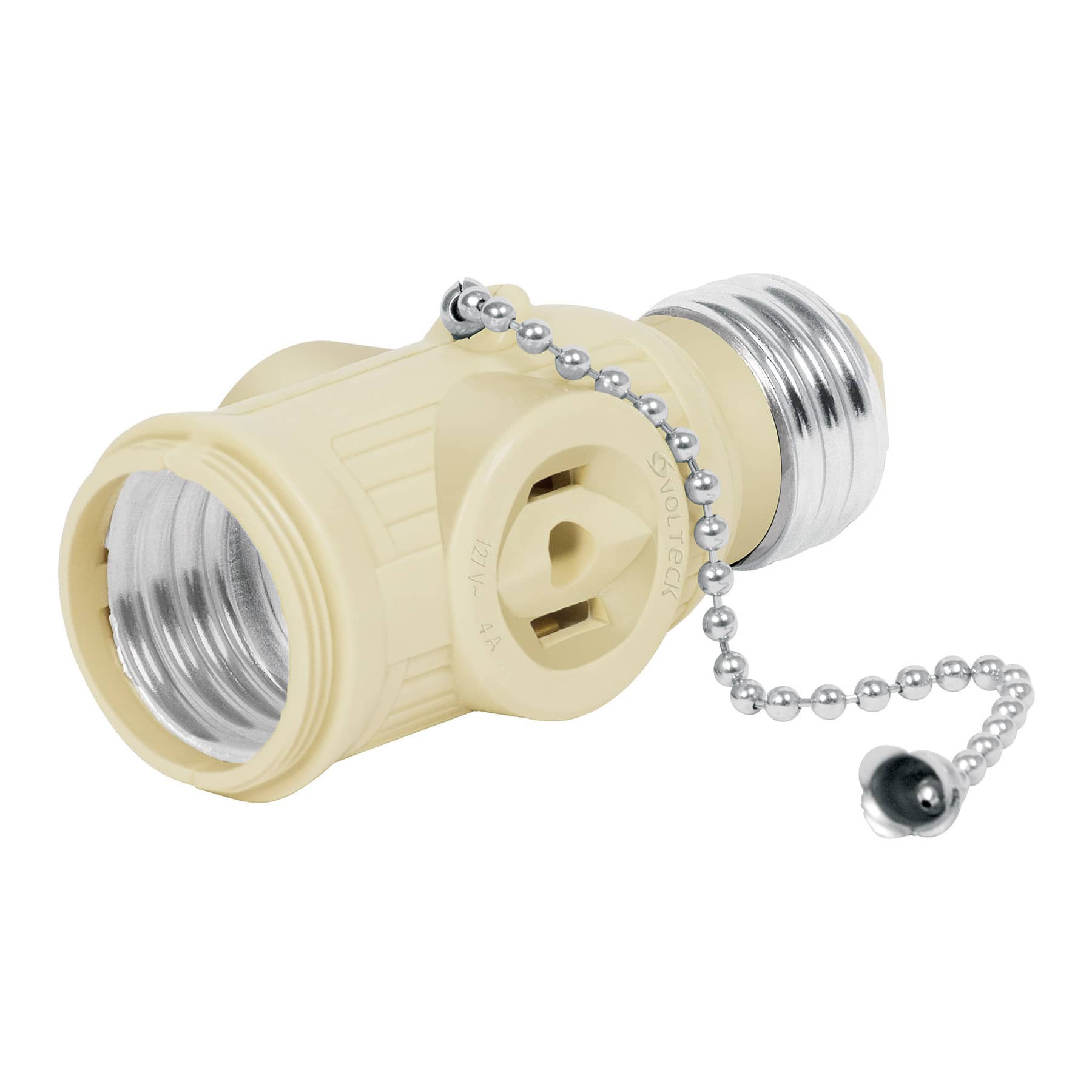 Portalámpara de baquelita, con interruptor de cadena VOLTECK