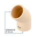 Codo 45° CPVC de 2", FOSET