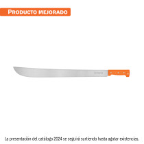 Machete estándar 24" cacha naranja remachada, TRUPER