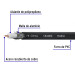 Metro de cable coaxial RG6 en carrete de 305 m, VOLTECK