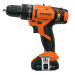 Rotomartillo/destornillador 3/8", 12V, 1 bat 2 Ah, PRO