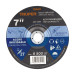 Disco Tipo 27 de 7" x 7.2 mm desbaste de acero inoxidable