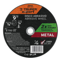 Disco para corte de metal, tipo 41, diámetro 9" EXPERT