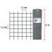 Rollo de 30 m x 1.2 m malla mosquitera fibra de vidrio gris