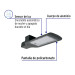 Luminario suburbano LED 60 W 6500 K, sensor de luz, VOLTECK