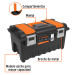 Caja p/herramienta 22" c/compartimentos y broches metálicos
