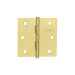 Bisagra cuadrada 2-1/2",latonado, cabeza plana, HERMEX BASIC