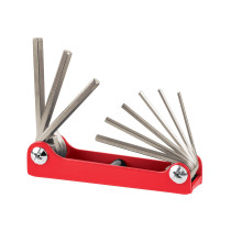 Juego de 9 llaves hexagonales std, tipo navaja, TRUPER