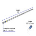 Tubo Conduit 1/2" pared gruesa (1.6 mm), et. amarilla, 3 m