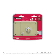 Cerradura sobreponer der instalafácil, llave puntos, blíster