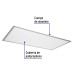 Panel LED 65W 6500K, 60x120 cm, empotrable/colgante, VOLTECK