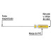 Desarmador cabinet 3/16 x 8" mango de PVC, PRETUL