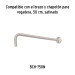 Regadera plato cuadrado 12" sin brazo, satín, FOSET RIVIERA