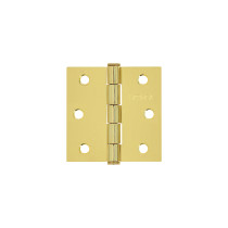 Bisagra cuadrada 2-1/2", latonado, cabeza plana, HERMEX