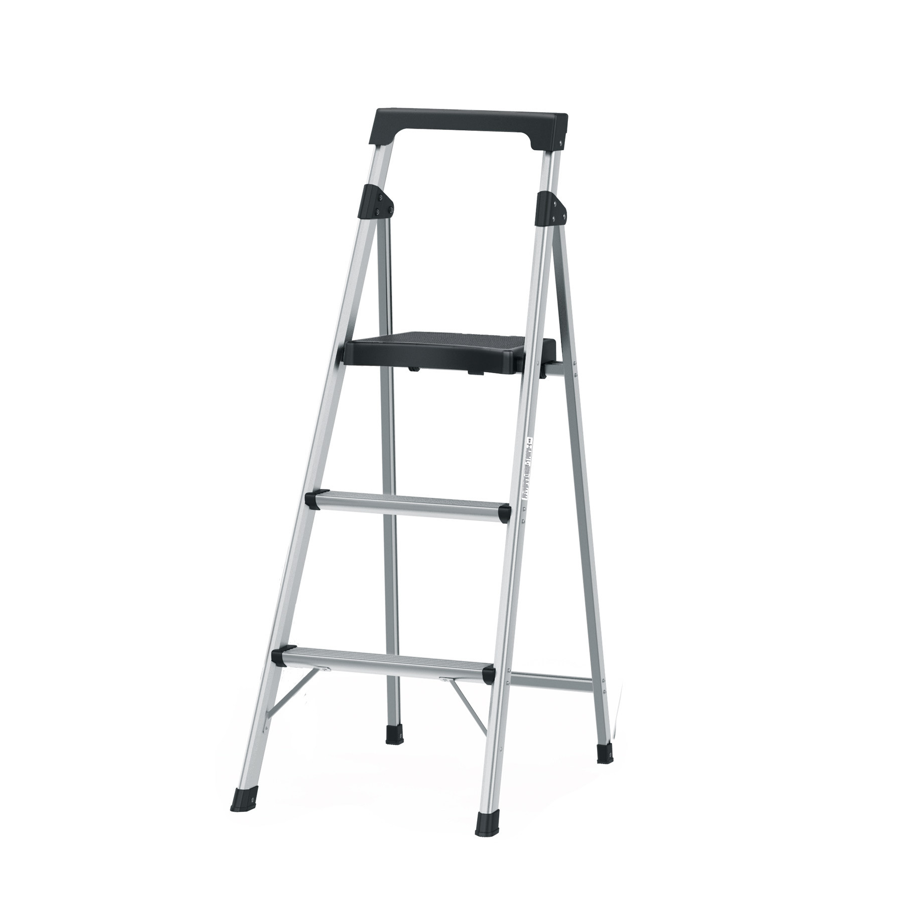 Escalerilla tubular plegable, 3 peldaños, aluminio, TRUPER