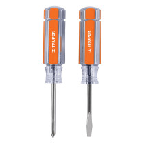 Dúo de mini desarmadores mango de acetato, TRUPER