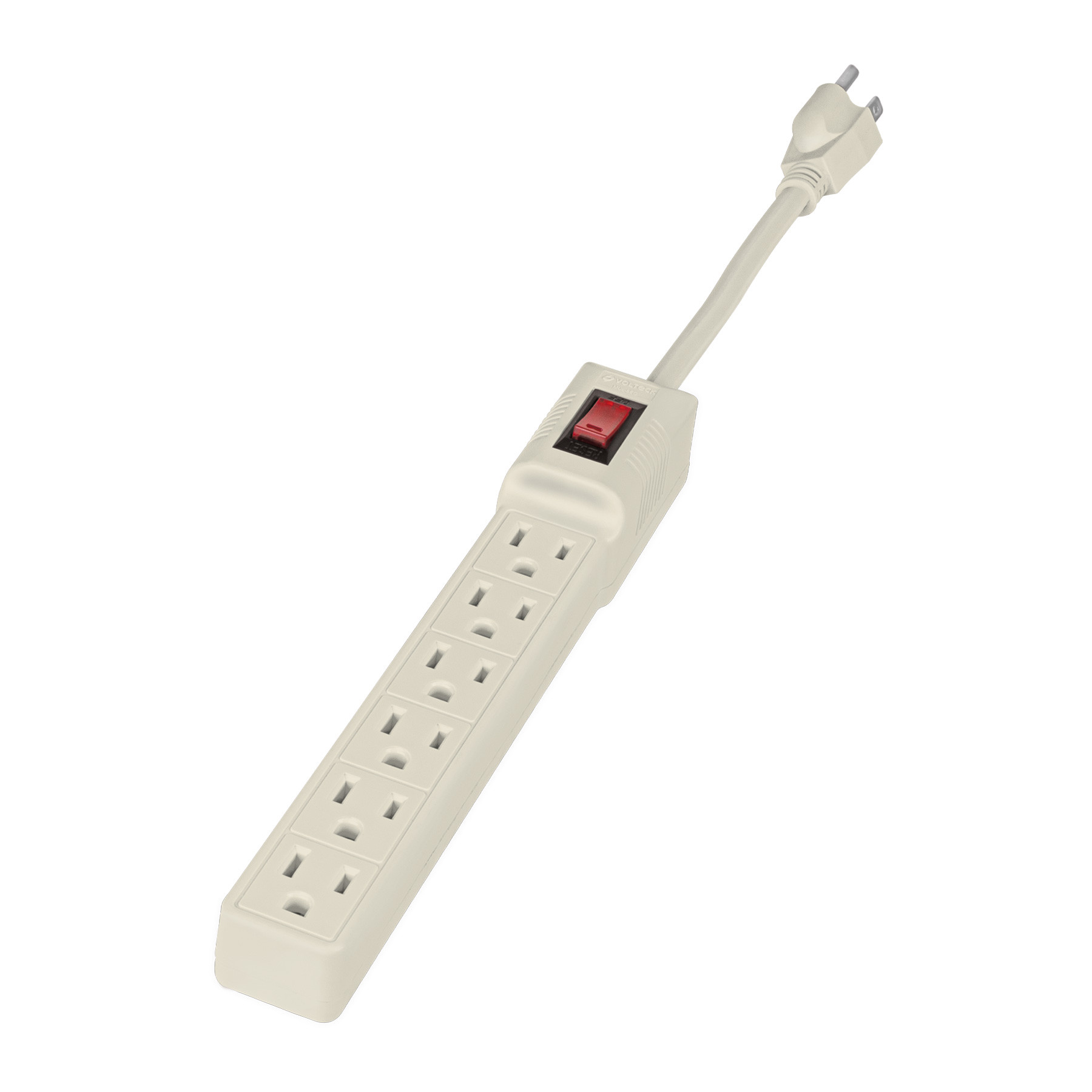 Multicontacto 16 AWG doméstico 6 entradas, VOLTECK