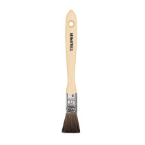 Brocha pelo de camello de 1/2" con mango de madera, TRUPER