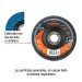 Disco laminado 4", grano 120 centro 5/8", fibra, TRUPER