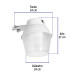 Luminario suburbano ABS con foco LED 40W 6500K sensor de luz