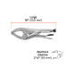 Pinza de presión 10" apertura amplia, TRUPER