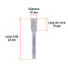 Lima rotativa punta cilindro, 6 mm, TRUPER