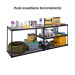 Estante metálico 5 repisas capacidad 60kg,120x60x180, PRETUL