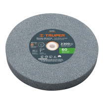 Rueda abrasiva p/esmeril 8"x25mm, óxido aluminio, grano 60