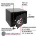 Caja de seguridad electrónica, mediana, HERMEX