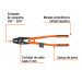 Suajadora 24" para casquillos con cortador de cable, TRUPER