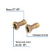 Juego de 2 niples para medidor de agua, 1/2 x 3/4", FOSET
