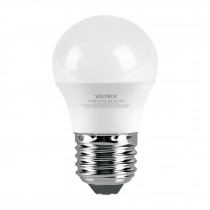Lámpara LED tipo bulbo G45 3 W luz de día, caja, Volteck