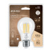 Foco LED filamento 6 W, A19, 2700K luz ambar, E26, VOLTECK