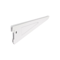 Ménsula plana blanca para cremallera doble, 22cm, FIERO