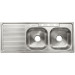 Tarja de empotrar 120x50cm doble tina derecha, FOSET BASIC