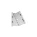 Bolsa 2 bisagras cuadradas 3-1/2" acero inox, cabeza plana
