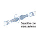Juego de conectores de 1/2" de polipropileno, FOSET