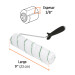 Rodillo para pintar 9 x 3/8" microfibra, sup. poco rugosas