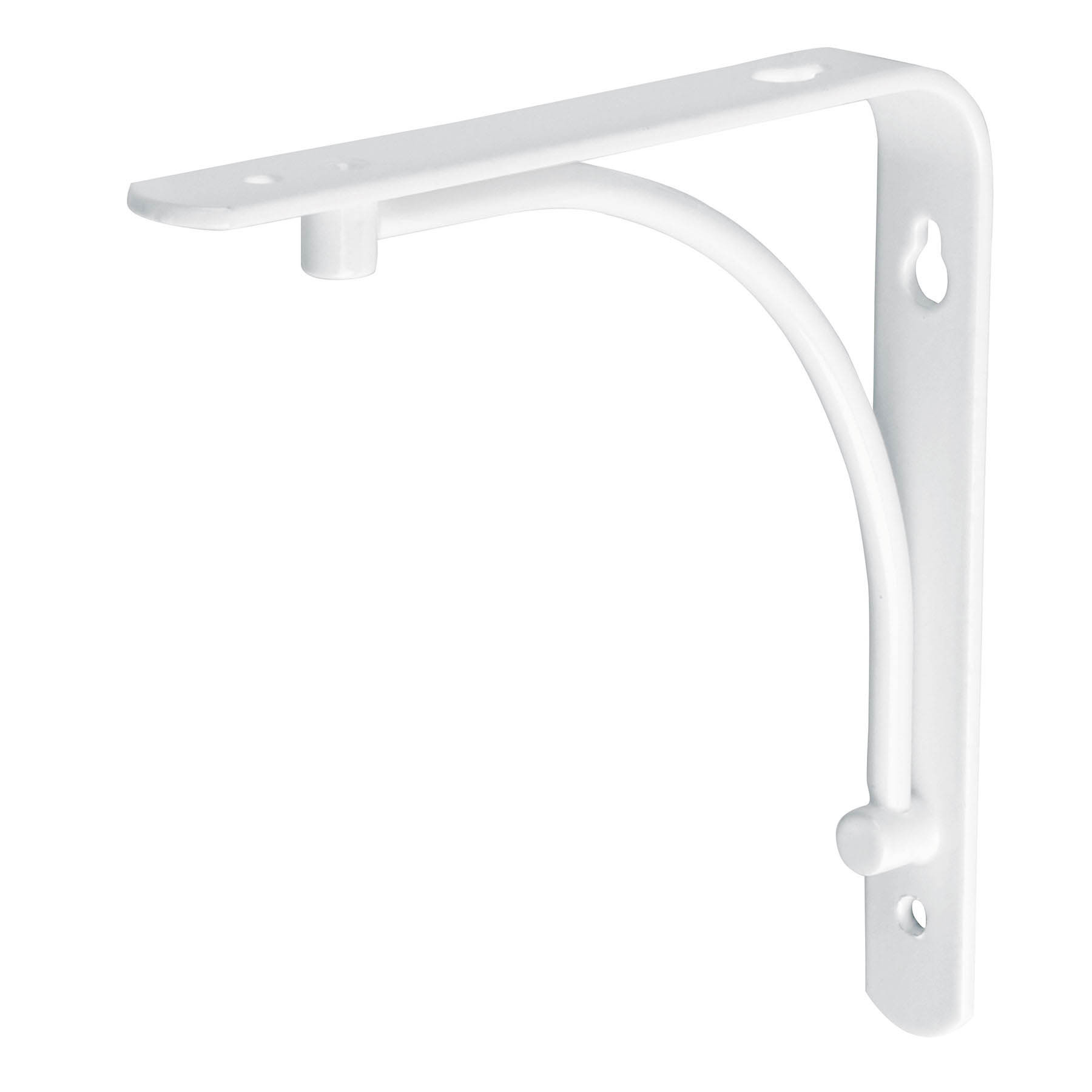 Ménsula reforzada blanca 6 x 6", diseño alambrón, FIERO