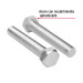 Bolsa con 4 tornillos 3/4" x 4-1/2" tipo máquina, FIERO