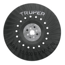 Respaldo para discos de lija 7", eje M14, TRUPER