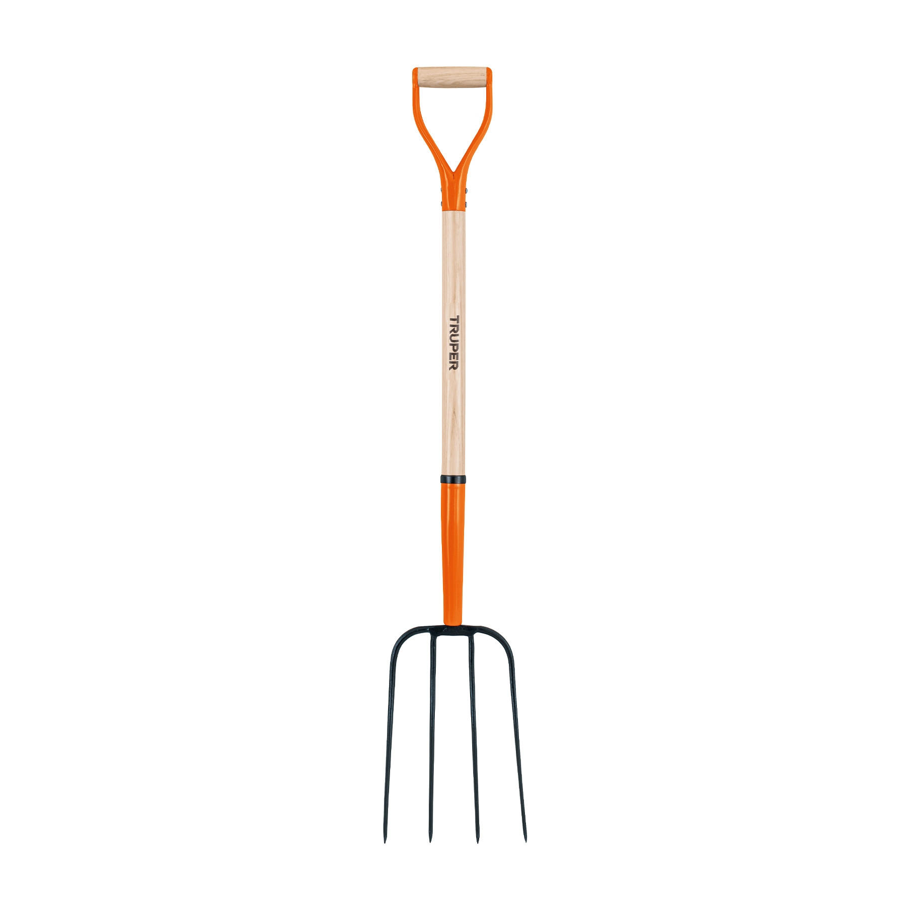 Bieldo para paja, 4 dientes, mango 34", puño "Y", TRUPER