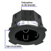 Bote integral de 10 cm, aro interno de 11 cm, VOLTECK