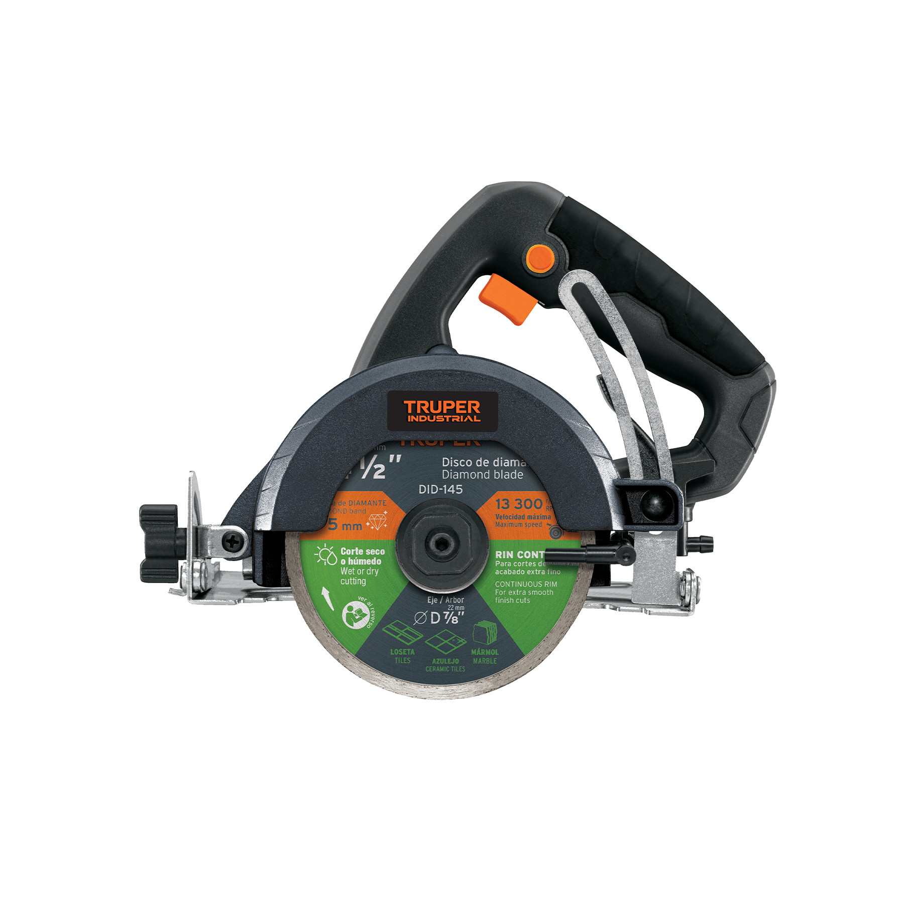 Cortadora para azulejos, 4-1/2", 1500W, TRUPER INDUSTRIAL