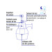 Luminario suburbano con foco LED 50W 6500K y sensor de luz
