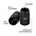 Dado cuadro 1/2" de impacto 6 puntas de 14 mm, TRUPER