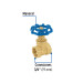 Válvula de compuerta de latón roscable de 3/4", FOSET