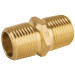 Niple unión NPT de latón, 1/2" con tuerca hexagonal, FOSET